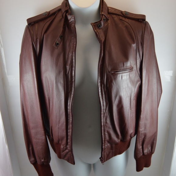 💃🏻HP 4/27💃🏻 Berman's Leather Moto Jacket - Picture 3 of 8
